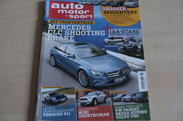 Deckblatt Auto Motor und Sport (18/2011)